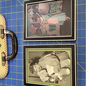 I Love Lucy Set of 2 Framed Prints of Lucy Ricardo Black & White Frame